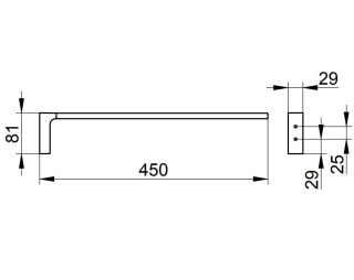 Держатель для полотенца Keuco Edition 11120030000 бронза шлифованная